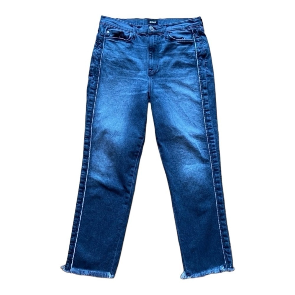 Hudson Custom High-Rise Zooey in a washed black rinse